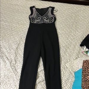 Black sparkling jumpsuit